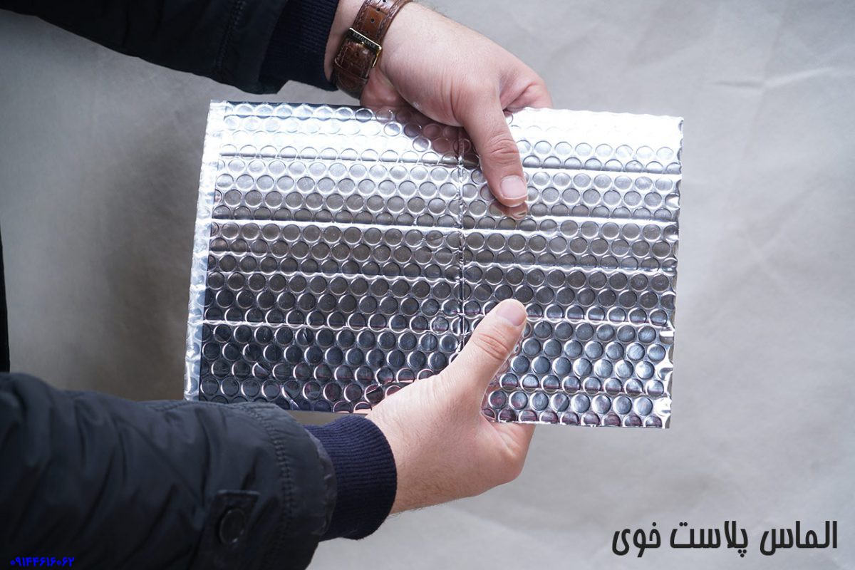 فروش نایلون حبابدار با روکش متالایز